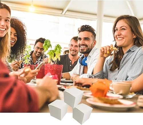 Miniatura 6 de XCXGYCA Paquete de 10 cajas de regalo blancas, cajas de regalo pequeñas con tapas para cumpleaños, propuestas, Navidad, graduación y regalos de