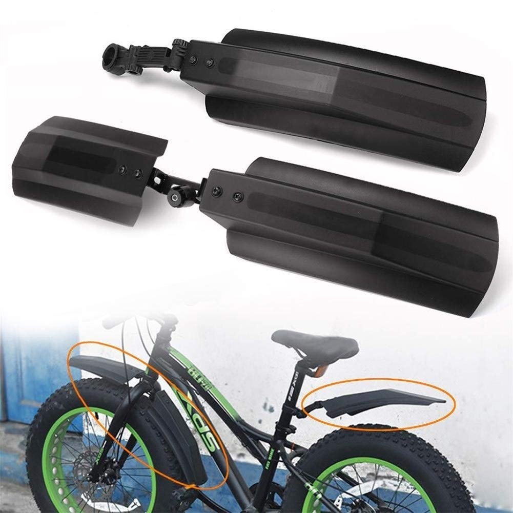 INAUGURAL Guardabarros para Bicicleta de Nieve, Guardabarros Delantero y Trasero para Bicicletas de 20 y 26 Pulgadas, Guardabarros para Bicicleta