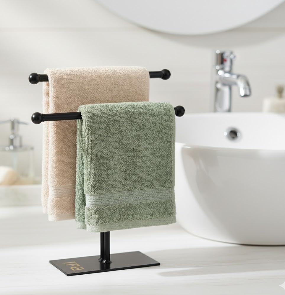 Ira Double -T Hand Towel and Accessories Stand 3