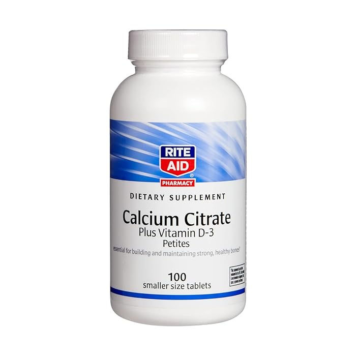 Buy Rite Aid Calcium Citrate, Plus Vitamin D3, Smaller Size Tablets