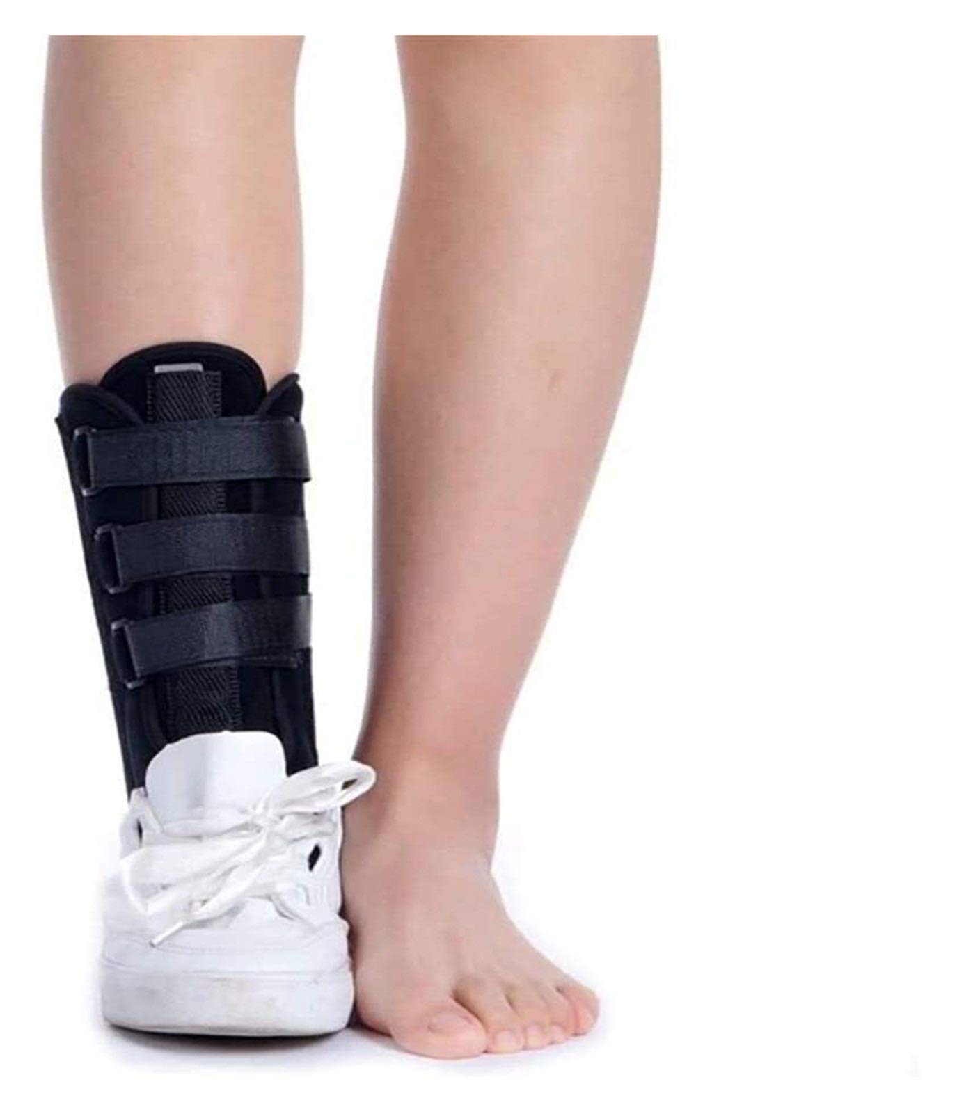 Ortesi regolabile per piede cadente, fascia per caviglia, sollievo dal dolore, fascite plantare, barre stabilizzatrici, ortesi correttiva, aiuta a migliorare l'equilibrio e la forza delle gambe,