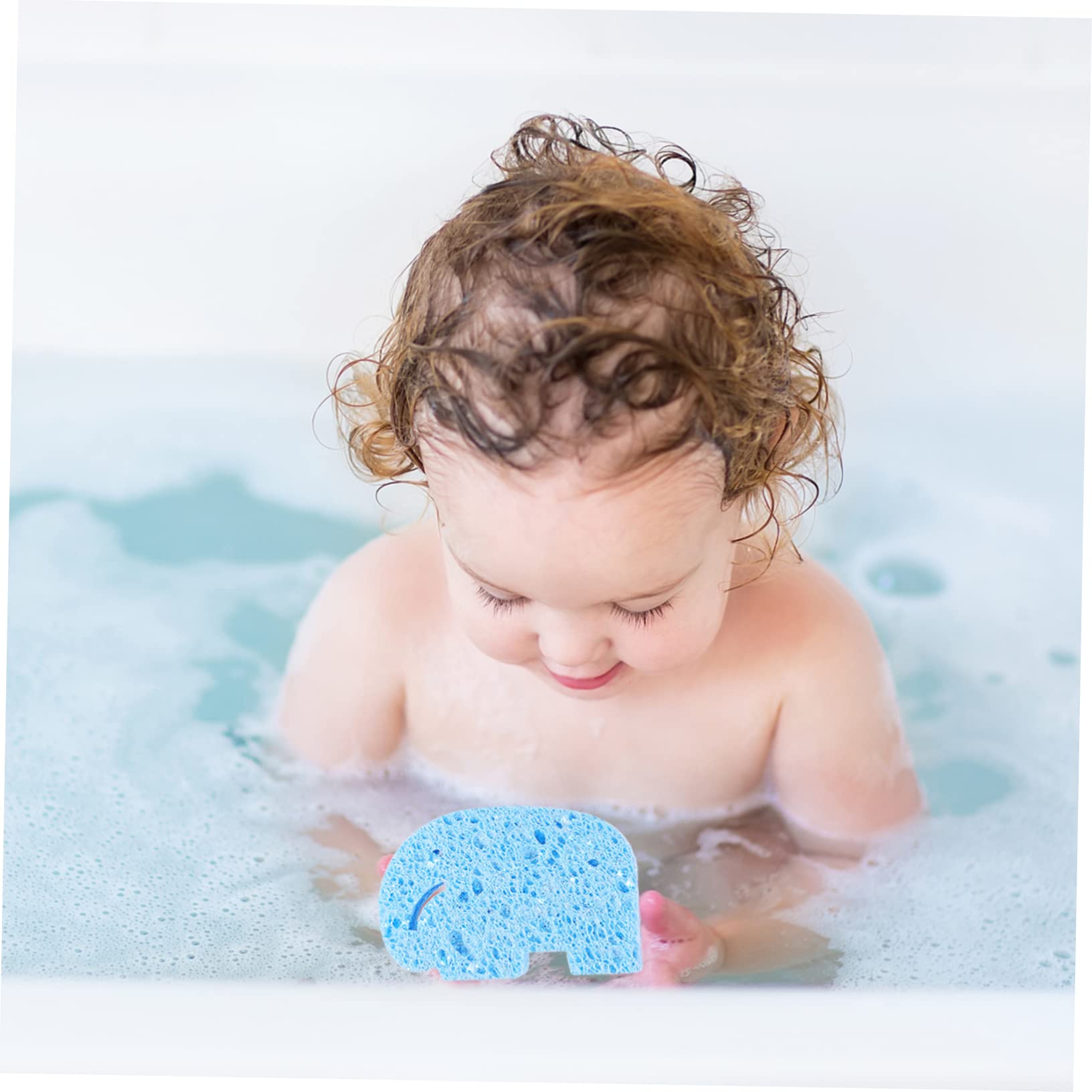 FRCOLOR 24piezas Esponjas De Baño Para Bebés De Suaves y Absorbentes Para y Limpieza Infantil Diversos Material De Pulpa De Natural