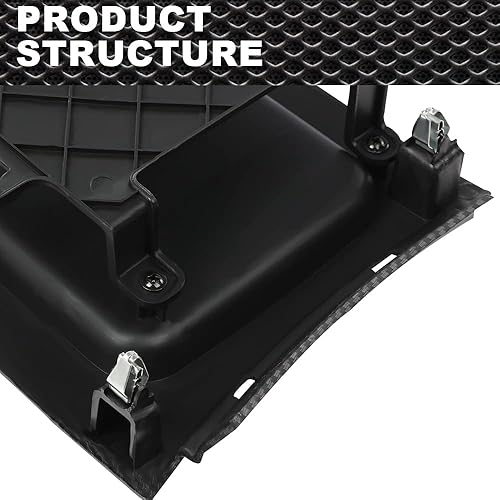 Miniatura 3 de Bisel de la bandeja de la consola de cambios, color negro, compatible con Dodge Charger 2011-2017