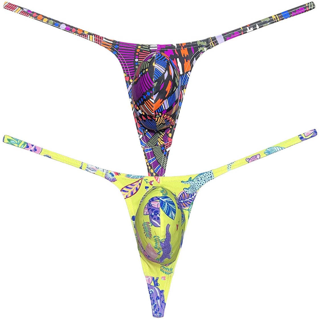 BotmoisFashion Men's G-Strings Bikini T-Back Underwear Male Contour Pouch Micro Swim Thong