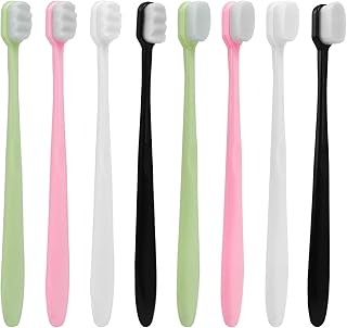 8Pcs Extra Soft Toothbrush Micro Nano Toothbrush Manual Toothbrushes Soft Bristles Adult Ultra Soft Toothbrush 20000 Bristle Premium Toothbrush Ultra Fine Nordic Toothbrush for Sensitive Teeth and Gum