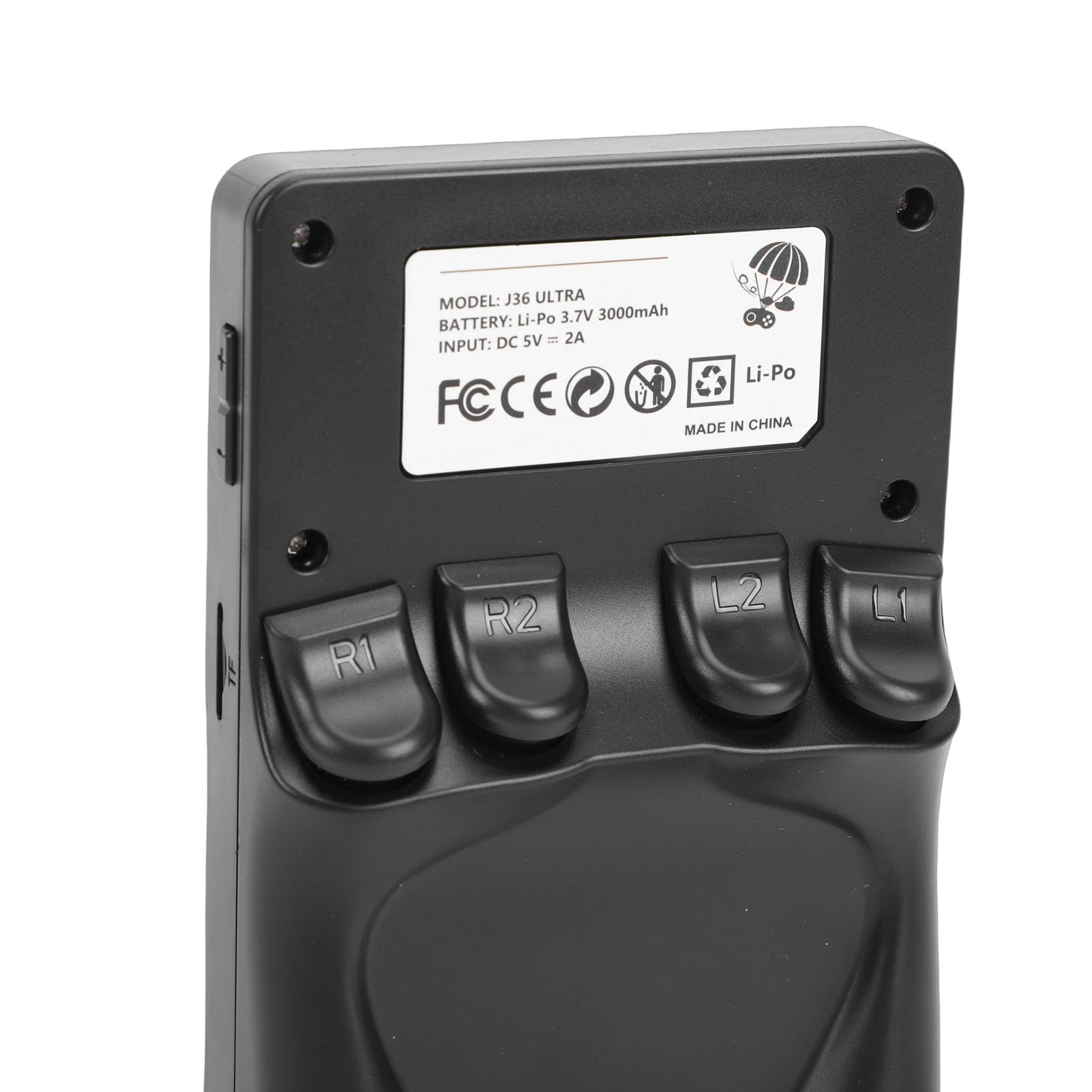 Annadue Vernetzte Handheld-Spielekonsole mit 4-Zoll-Bildschirm, 3000-mAh-, Optimiertes Design (Black)