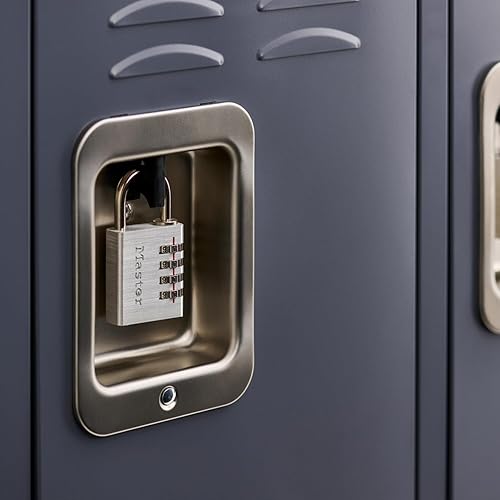 Miniatura 2 de Master Lock Set Your Own - Candado de combinación, paquete de 4, plateado 643EC4