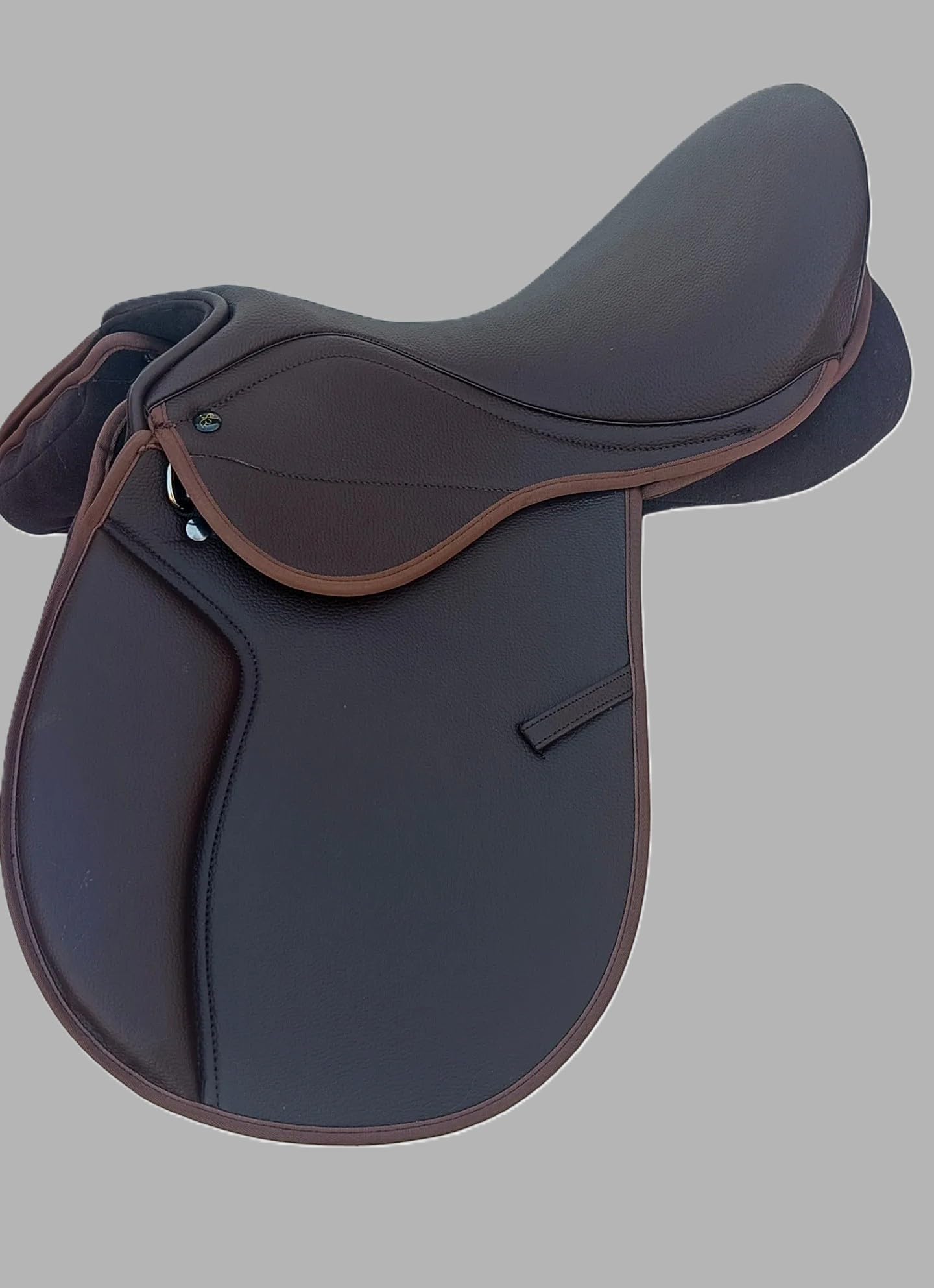 Synthetic Leather Changeable Gullet Comfort Fit All Purpose Brown Saddle 5 Interchangeable Gullet Set Size 15 Inch