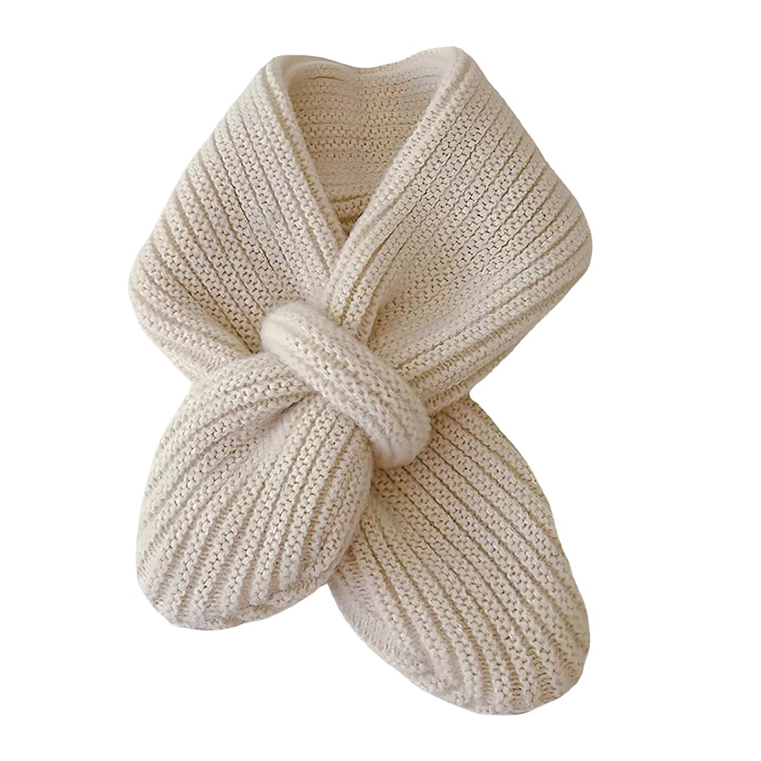 Bufandas Niña, Bufanda Infantil Unisex Para Bebé, Color Blanco Hueso, 1 Unidad