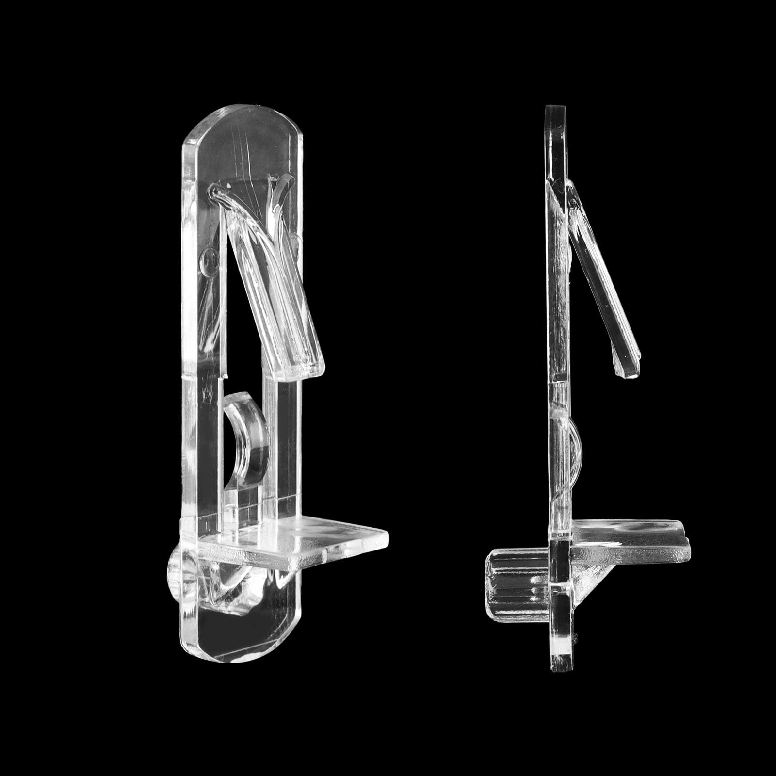 Bitray Shelf Support Peg Locking Shelf Pins Self-Locking Bracket Clips Fits 5/16" Dia Hole and 19/32" Shelf -50pcs — Amazon image 6