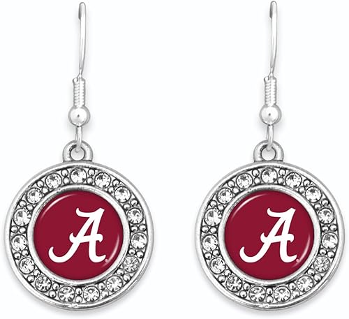 Alabama Crimson Tide Abby - Pendientes de joyería de regalo con licencia UA, Zinc