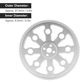 1PC 120 Zähne Rundloch-Zahnrad Innendurchmesser 8 mm