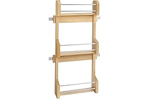 Rev-A-Shelf Kitchen Cabinet Door Spice Rack Organizer