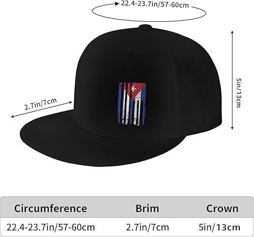 Miniatura 6 de Gorra de béisbol Snapback con la bandera de Venezuela de Estados Unidos para hombres y mujeres