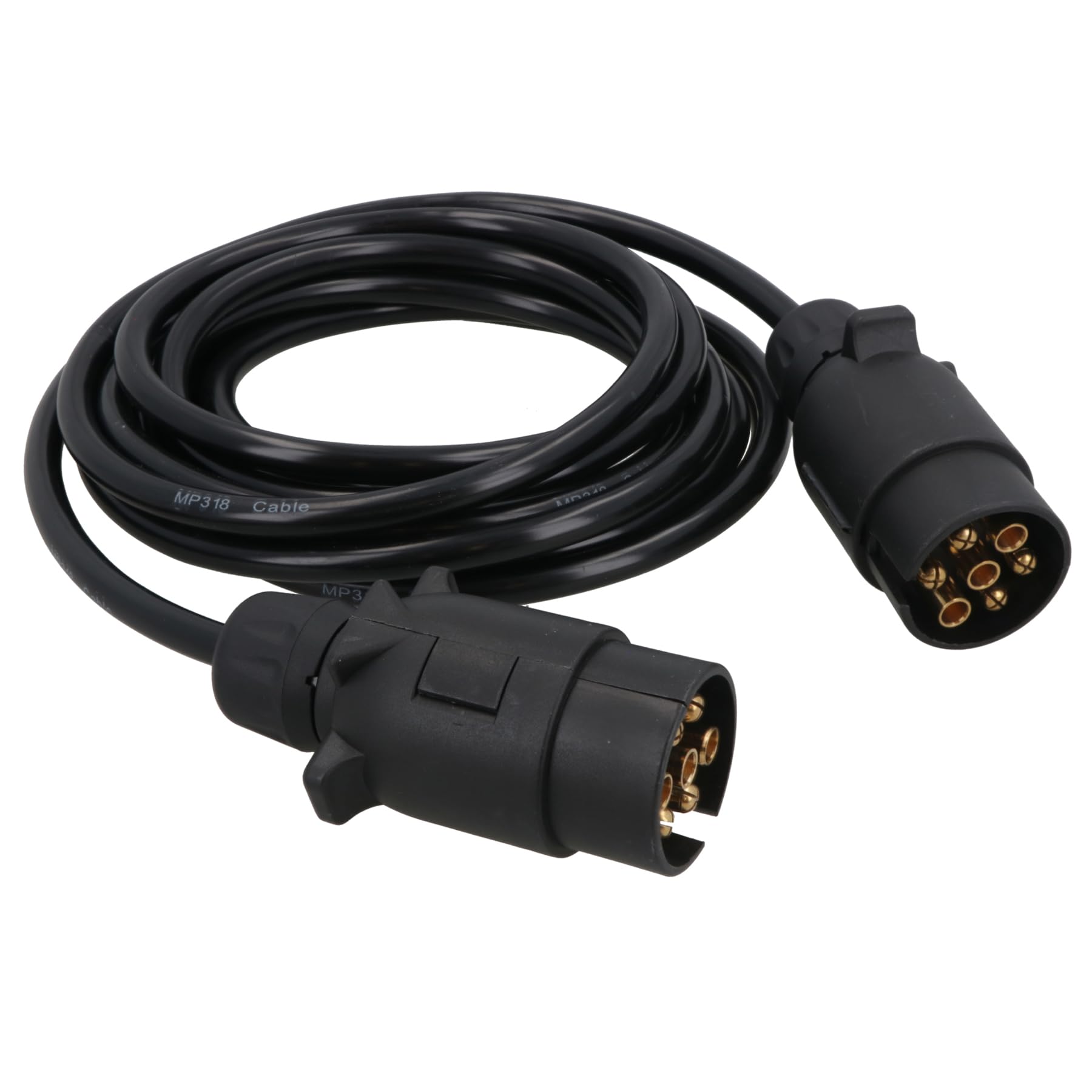 AB Tools Lampa przyczepa elektryka 3,5 m przedłużacz kabel męski do męskiego 7-pinowe wtyczki