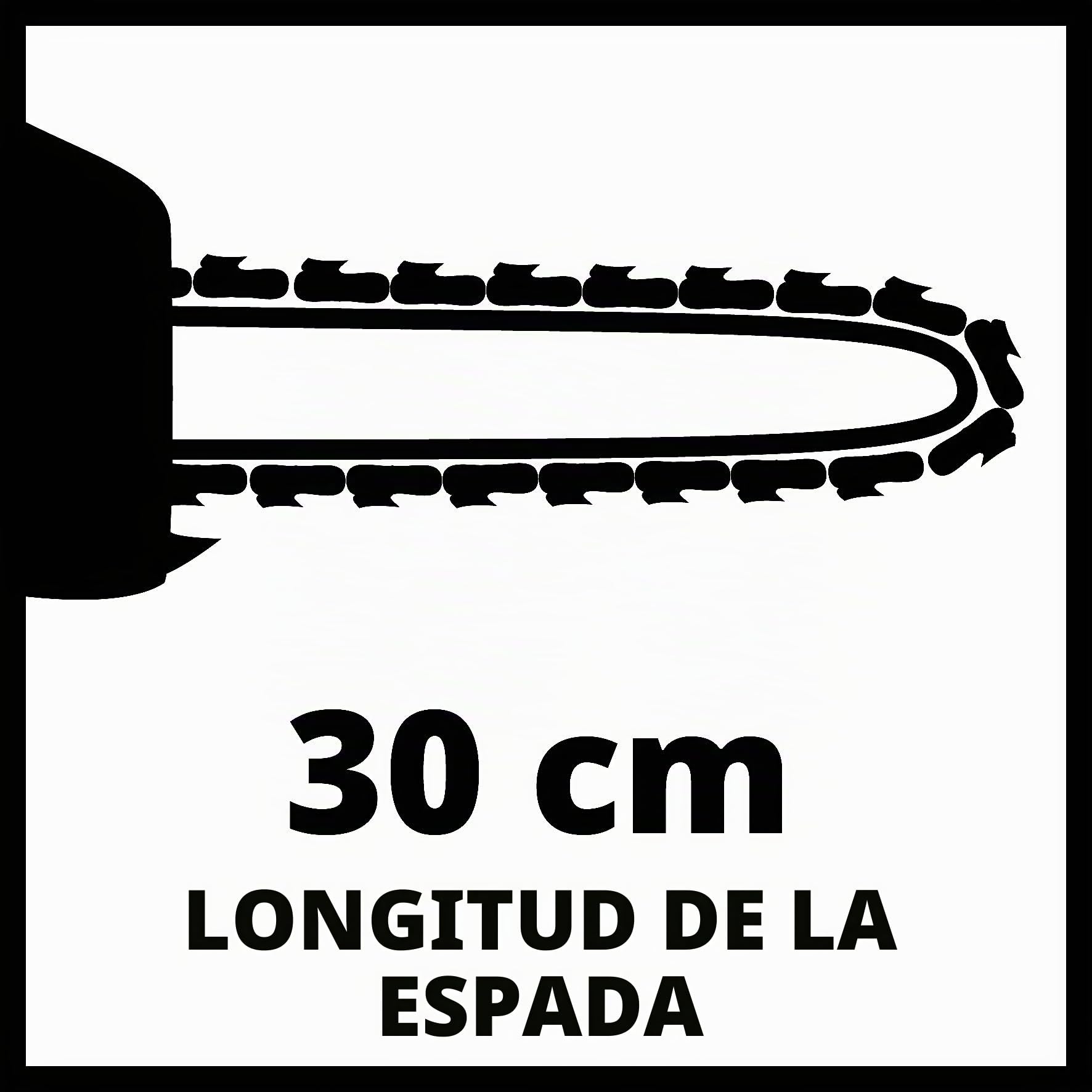 Einhell Motosierra a una mano GC-PC 730 I (0.7 kW, cilindrada 25.4 cm³, longitud de corte 24 cm, longitud de espada 30.5 cm, depósito de gasolina 0.23 L, incl. protección de espada)