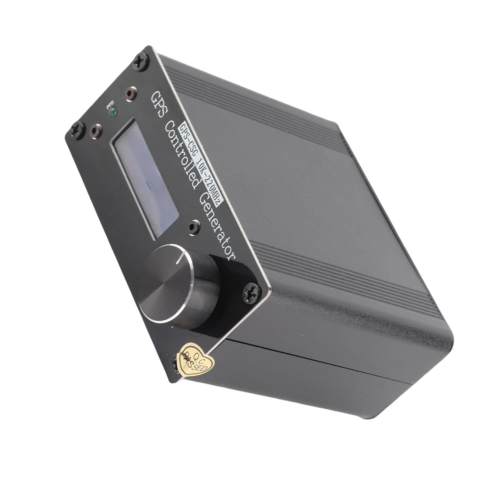 Jiawu Generador de Frecuencia, Precisión de 0,1 Hz Generador de Frecuencia Variable de 10 KHz a 220 MHz, VFO con Batería Incorporada de 1000 MAh Cable USB Antena GPS para Pruebas de Campo de