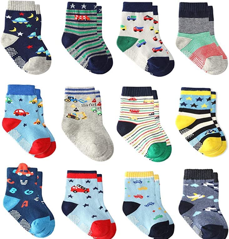 Shopping shots woolen Kids anti skid socks for winters, ultimate warmth, insulated winter no fall socks for kids pack of 5 Pairs Random designs and multi print