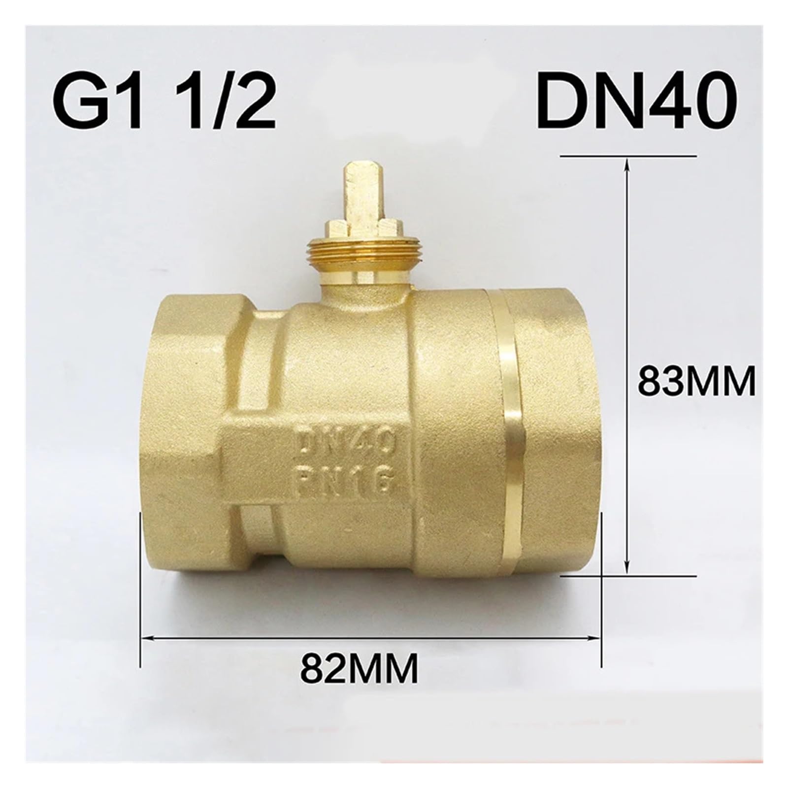 Corpo valvola a Sfera motorizzata con Filettatura BSP a 2 Vie in Ottone DN40