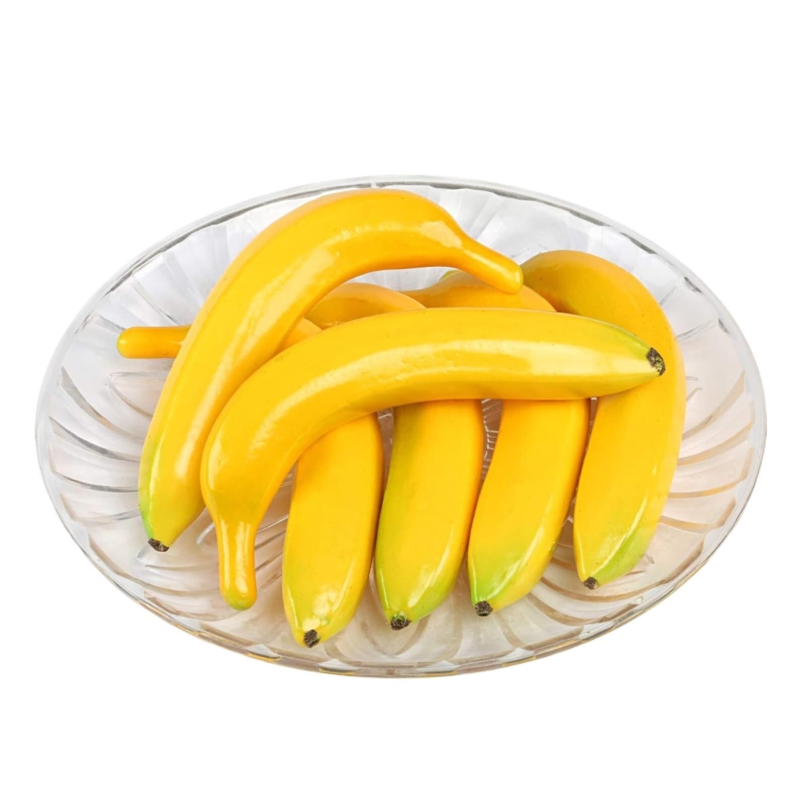 CVdrtyED Reusable Artificial Fruit Display 6 Pieces Simulated Yellow Banana Fake Fruits Suitable For Decoration Kitchen Ornaments