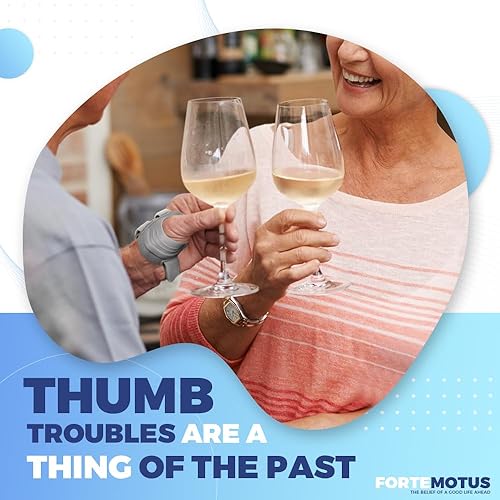 Miniatura 6 de FORTEMOTUS CMC - Soporte para el pulgar, estabilizador de apoyo articular CMC para dolor en las articulaciones del pulgar, tendinitis,
