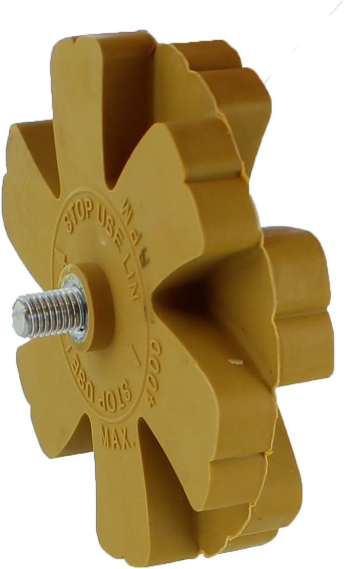 ABN Rubber Eraser Wheel & Drill Adapter Pinstripe, Double