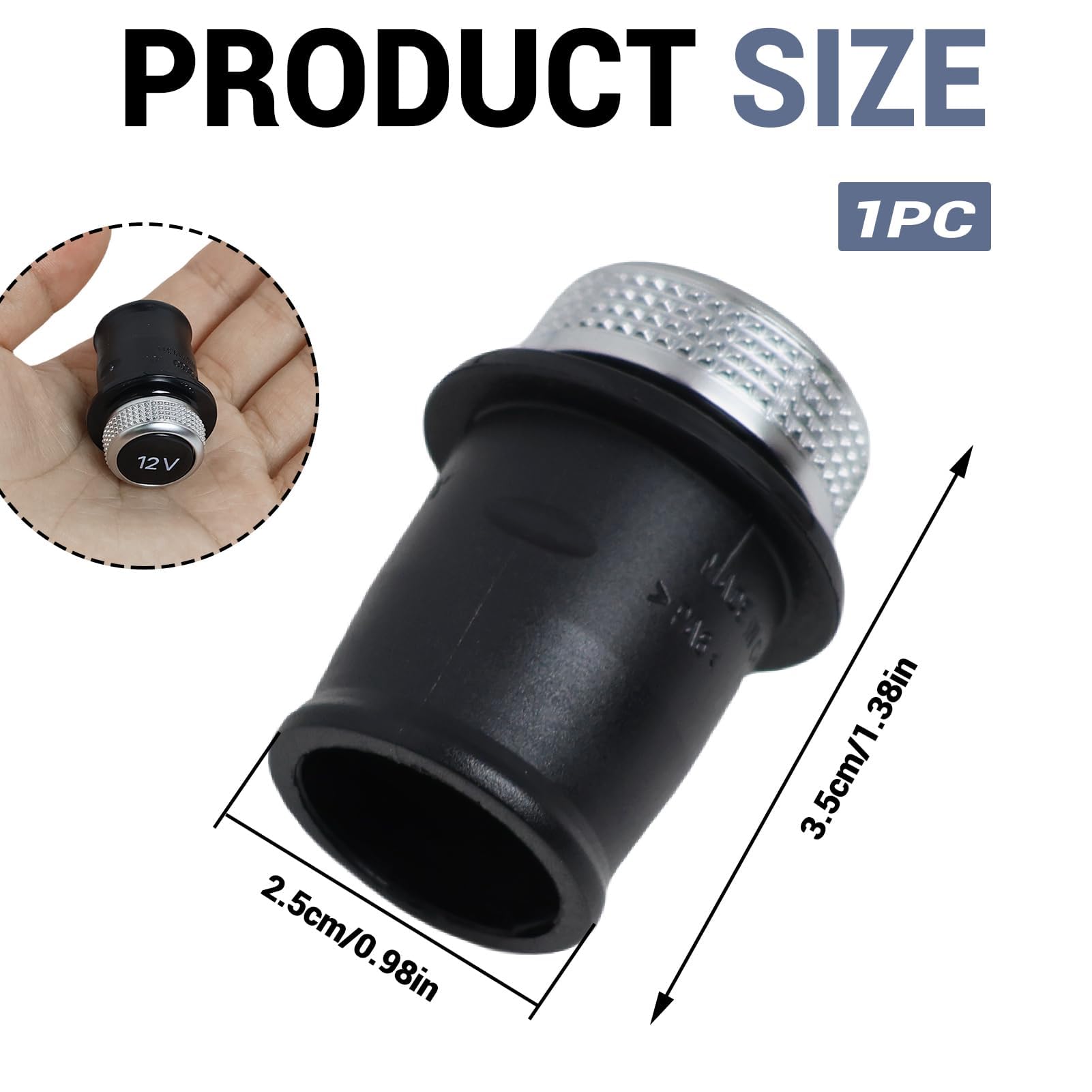 VHEUHZ Accendisigari per auto compatibile con Audi A3 A4 A5 A6 A7 A8 Q3 Q5 Q7 tappo di copertura della presa 8W0919311