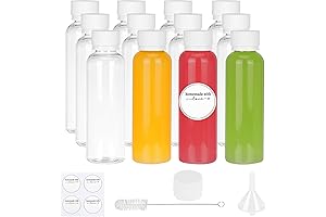 Moretoes 12pcs Ginger Shots Bottle 2oz