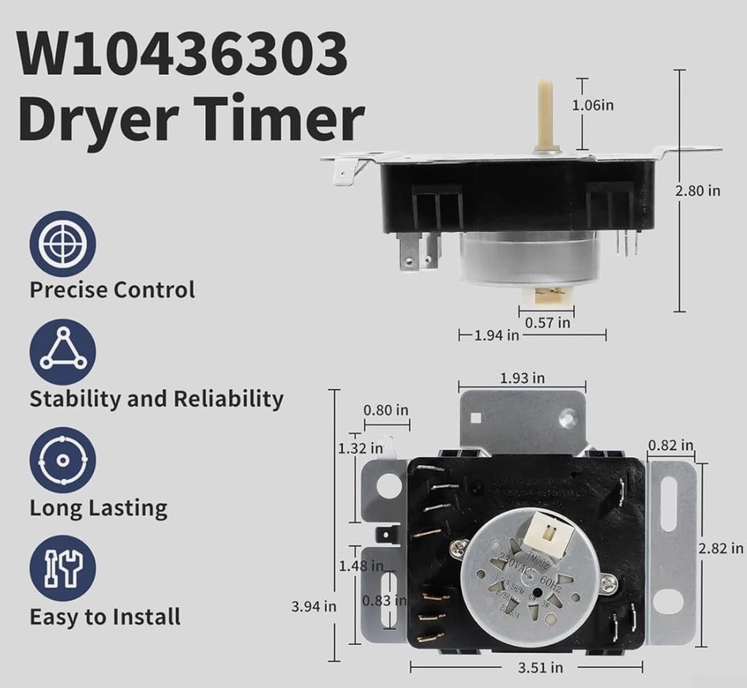 Suszarka Timer W10436303 dopasowana część zamienna