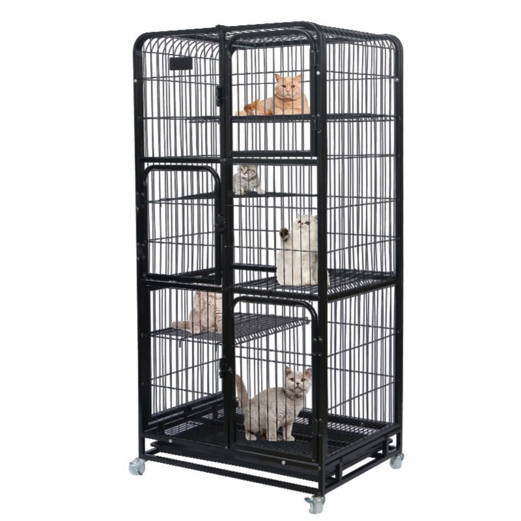 asdchZen Cat House Cat Cage Three-Story Cat Villa Double-Story Cat Cage Cat Cage Cat Nest Cat House Cat Climbing Frame Cat Bed-A-6