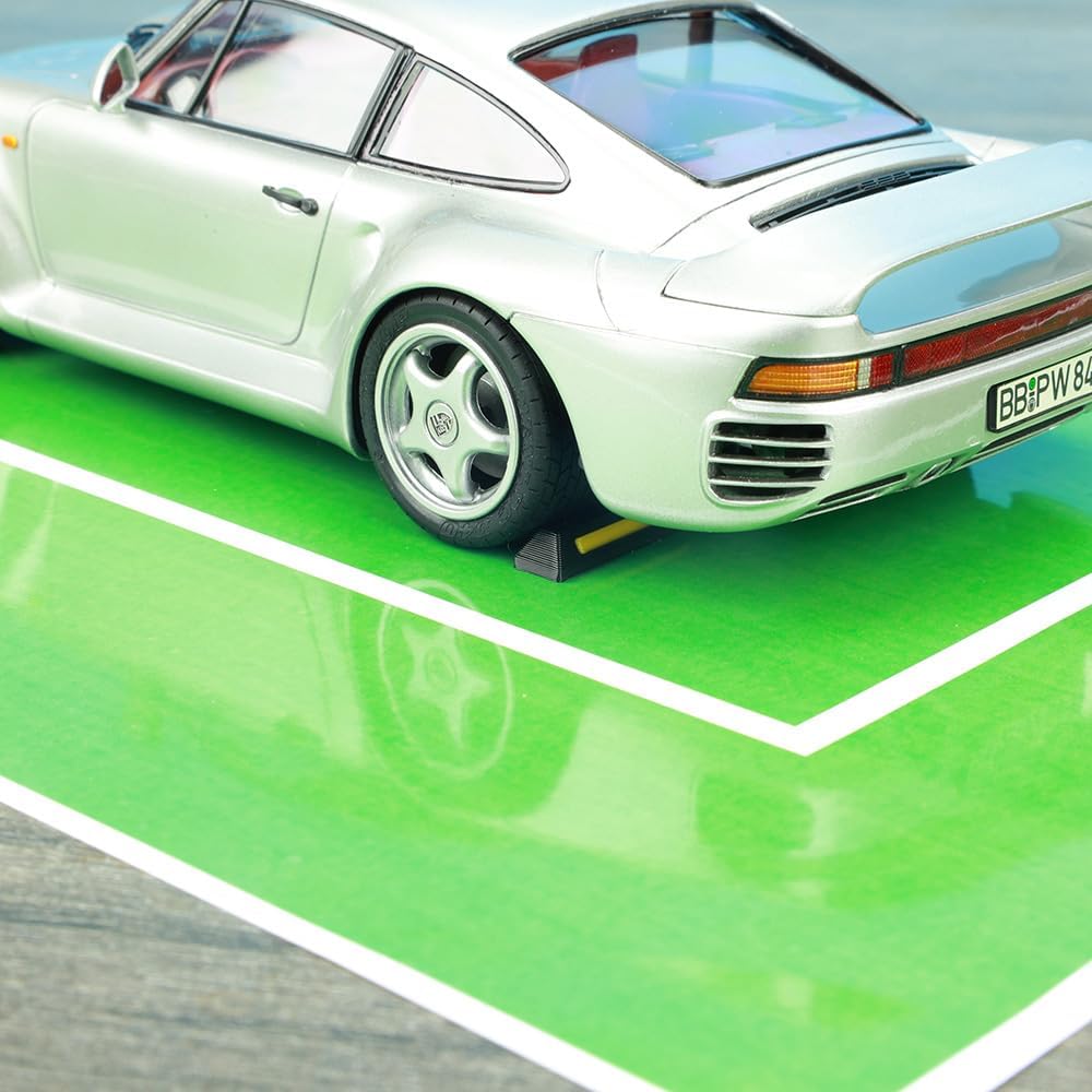 12Pcs 1:24 Mini Wheel Stops, PLA Parking Lot Diorama Props