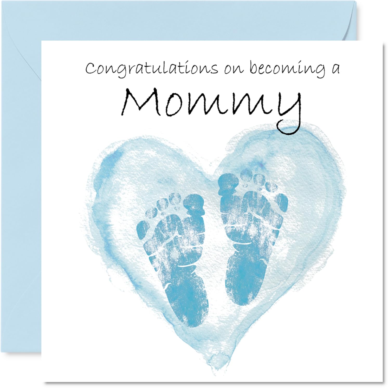 New Baby Boy Card for Mommy - Congrats Becoming - Well Done Congratulations Card for New Mommy, 145mm Welcome To The World Greeting Cards