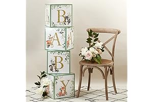 Woodland Baby Boxes for Baby Shower Decoration