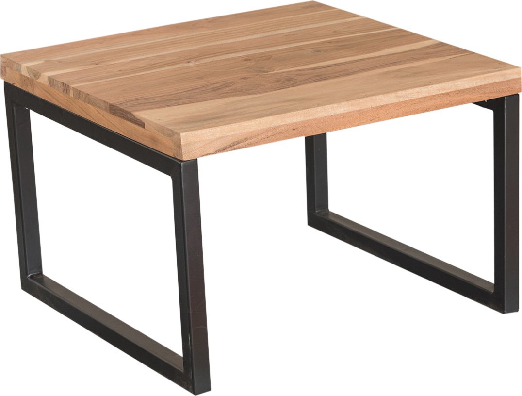 ASPECT Mala Solid Acacia Side/End Table, Wood, Natural, 50 x 50 x 35 cm