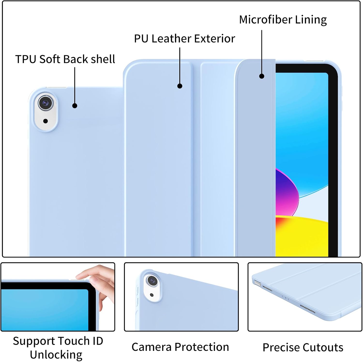Case for iPad (A16) 11th/10th Generation (11/10.9 Inch, 2025/2022) image 2