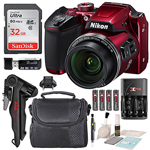 Nikon COOLPIX B500 Digital Camera along with 32GB SDHC Memory Card and Deluxe