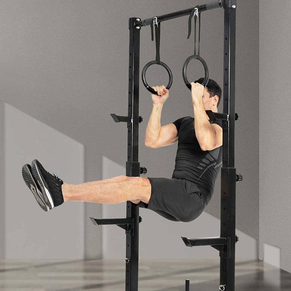 Anelli per il fitness, Anelli for ginnastica in ABS con cinghie e fibbie for allenamento di forza, set di anelli da tirare for ginnastica domestica