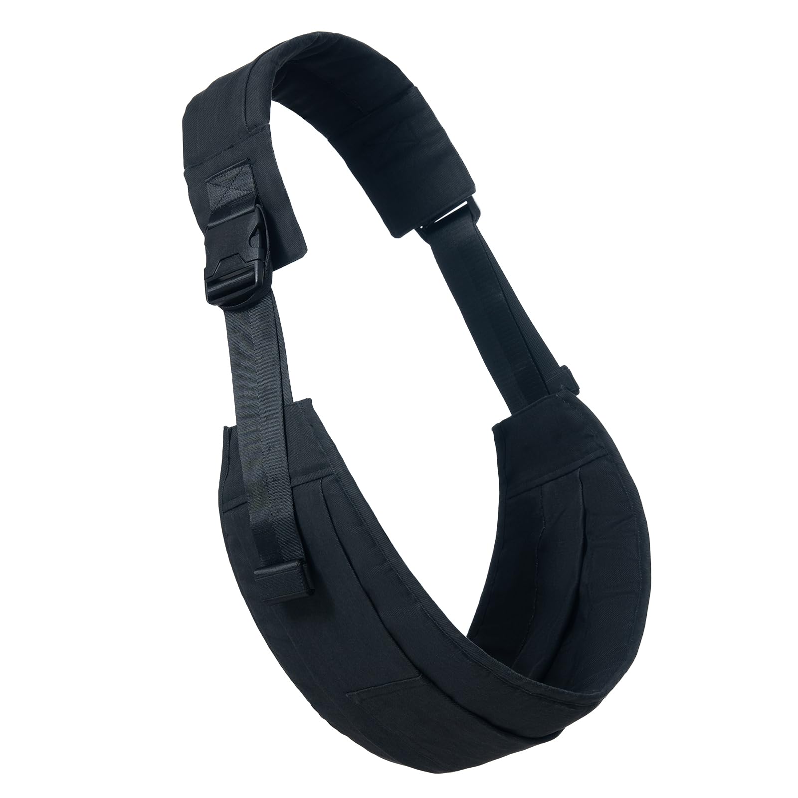 Photo 1 of AUYEAZGO Toddler Carrier - Premium Cotton, Large Seat & Back Support, with Large Pocket, One Size Fits Most, Ideal for 6-48 Months (16-44 lbs) (Black, Petite)