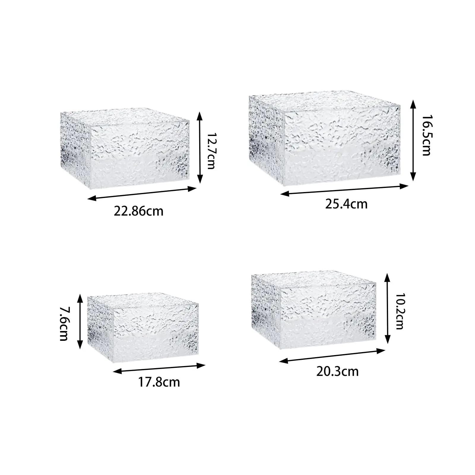 Elevadores de Buffet Caja expositora con Forma de Cubo, Elevador de Buffet for Catering, Figuras de acción, Tartas(6 Piece Set)