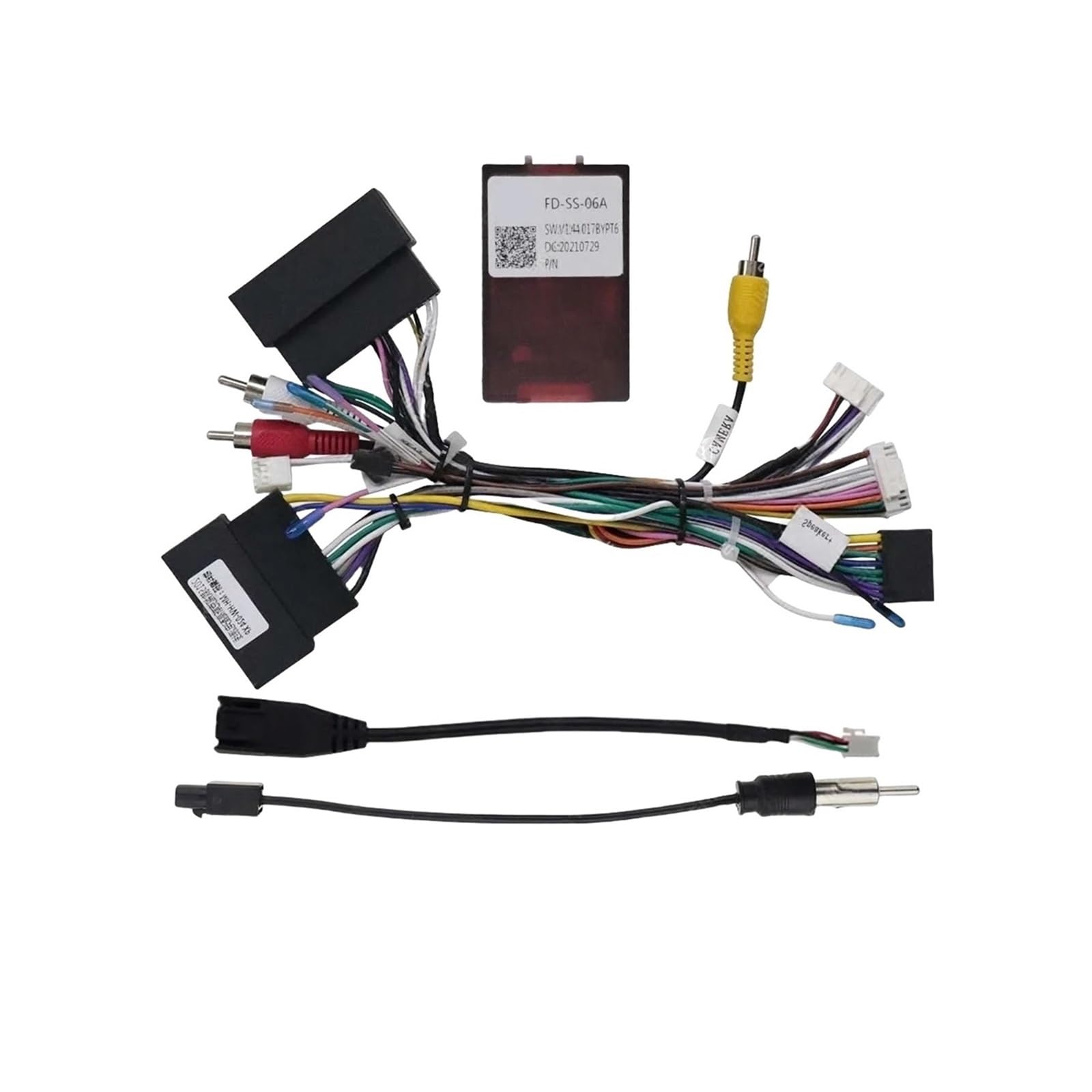 Car Wiring Harness Adapter Canbus Box Android Radio Power Cable Compatible for Ford Edge Taurus F-150 Everest Ranger FD-SS-06A(Cable Canbus XP)