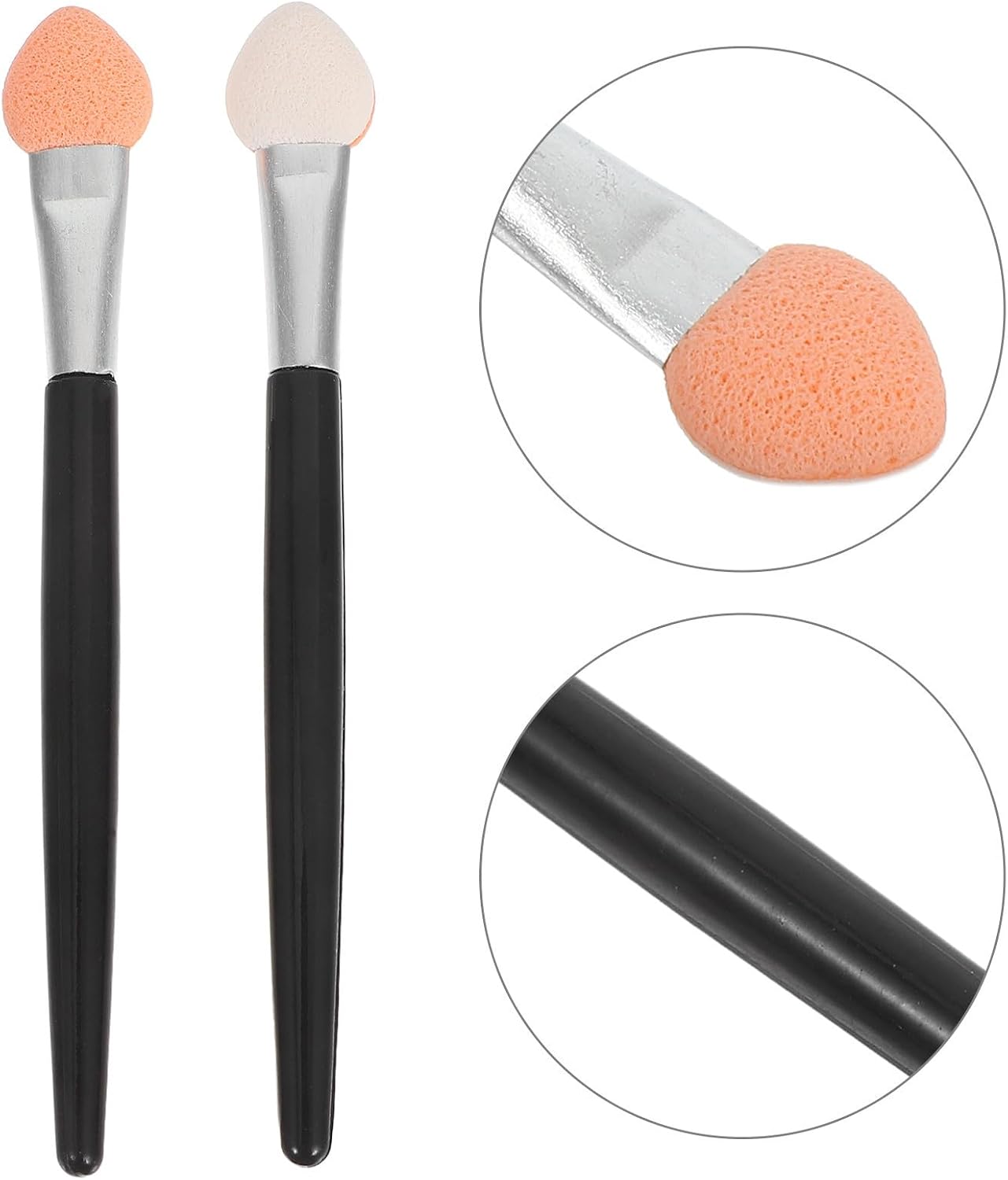 50pcs Sponge Paint Brushes for Painting with Precision Sponge Applicators Aluminum Handles for DIY and Card Making with Smooth and Even Color Transitions