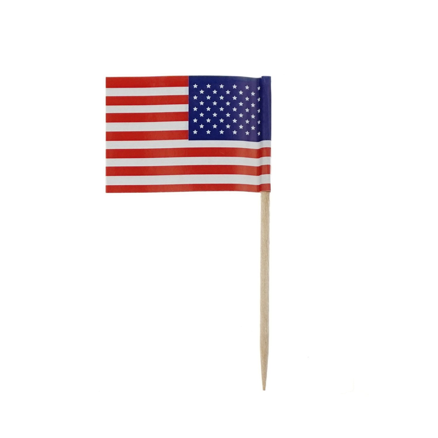 Amazon.com: Bilipala American Flag Cupcake Toppers Picks for Party  Decorations Supplies, Toothpick Flags, 150 Counts : Grocery & Gourmet Food
