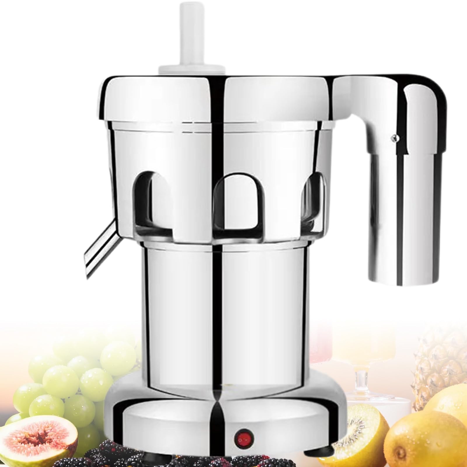 Sjyclaviger Stainless Steel Constructed Centrifugal Juice,Fruit and Vegetables Juice Maker, 2800r/Min, 80-100kg/Hr Juice Amount, for Fruits Vegetables A-2
