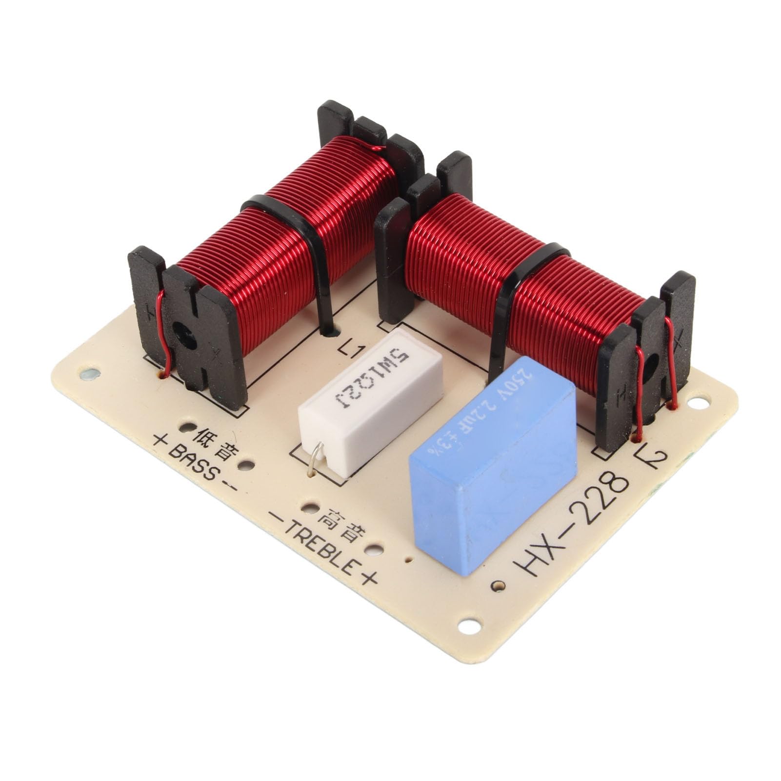 Audio Crossover Filter, Speaker Frequency Divider 120W 2 Way for DIY Speaker