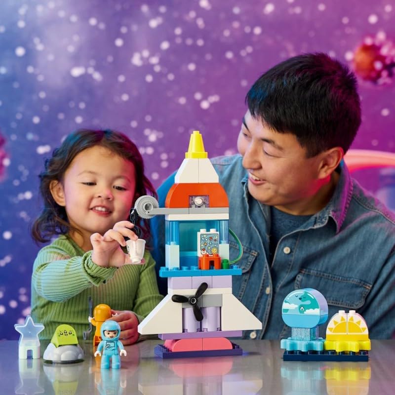 Image of LEGO DUPLO 3in1 Space Shuttle Adventure Rocket Ship for Toddlers 10422