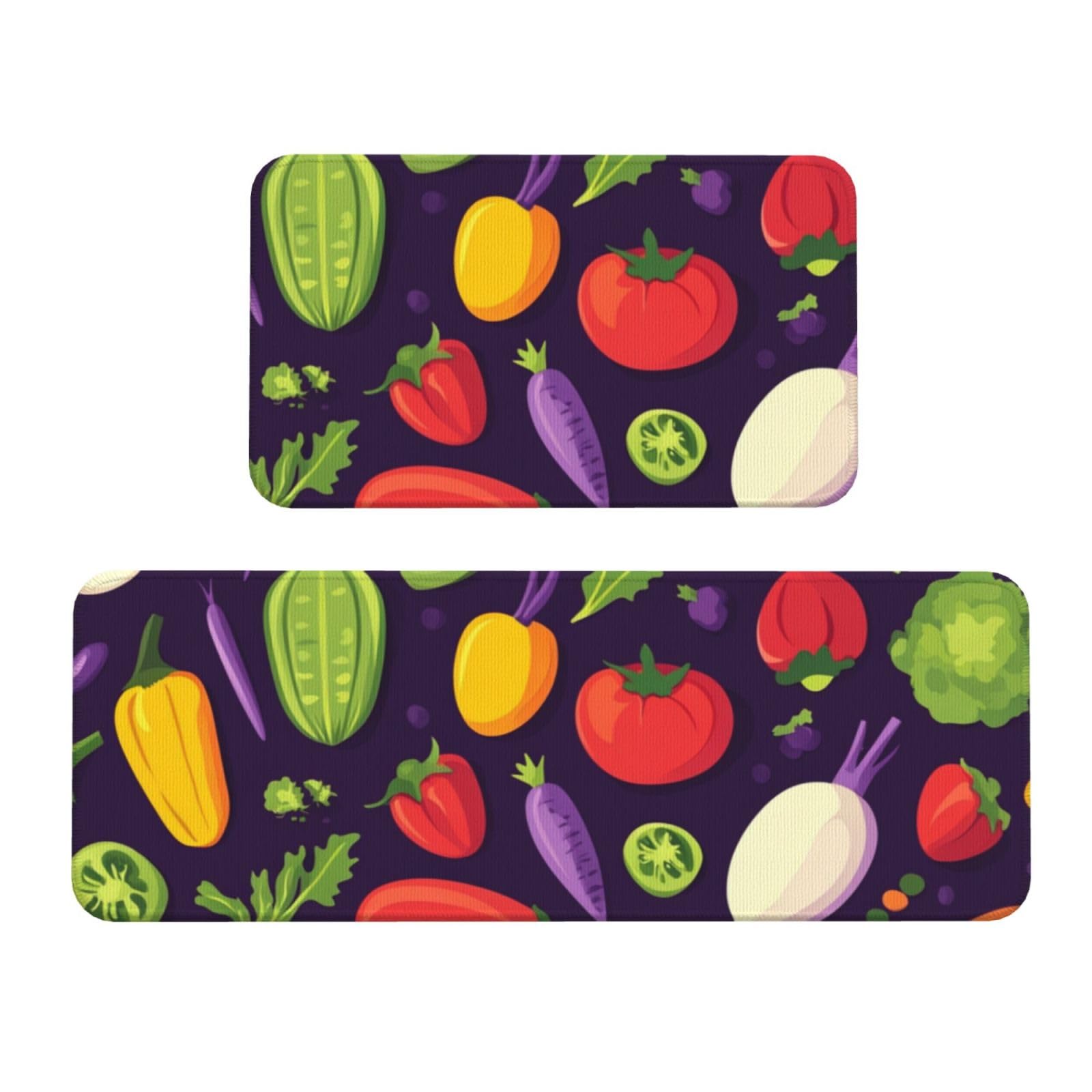 Tapetes de cocina lavables y acolchados de dos piezas para un soporte cómodo y seguro
