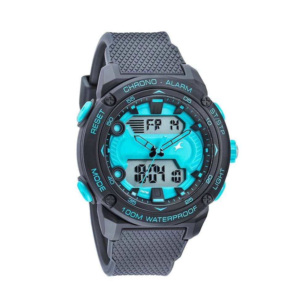 Fastrack Streetwear Digital Mens Blue Dial with Black Colour Strap Stainless Steel Watch for Guys-NS38065PP01 (B0BVG3NZXT) Amazon Price History, Amazon Price Tracker
