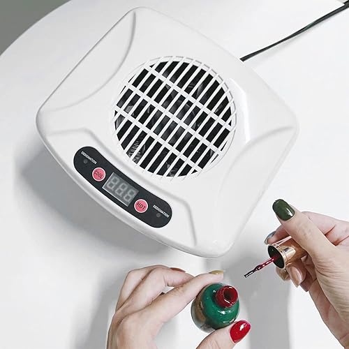 Miniatura 6 de Secador de uñas para esmalte regular, soplador de arte de uñas de 200 W con sensor inteligente y aire caliente y frío para uso profesional en salón