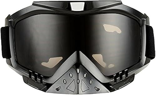 Máscara goggles de adulto para usar en motocicleta, bicicletas todo terreno, vehículos todo terreno, turismo aventura, motos de nieve., Tawny