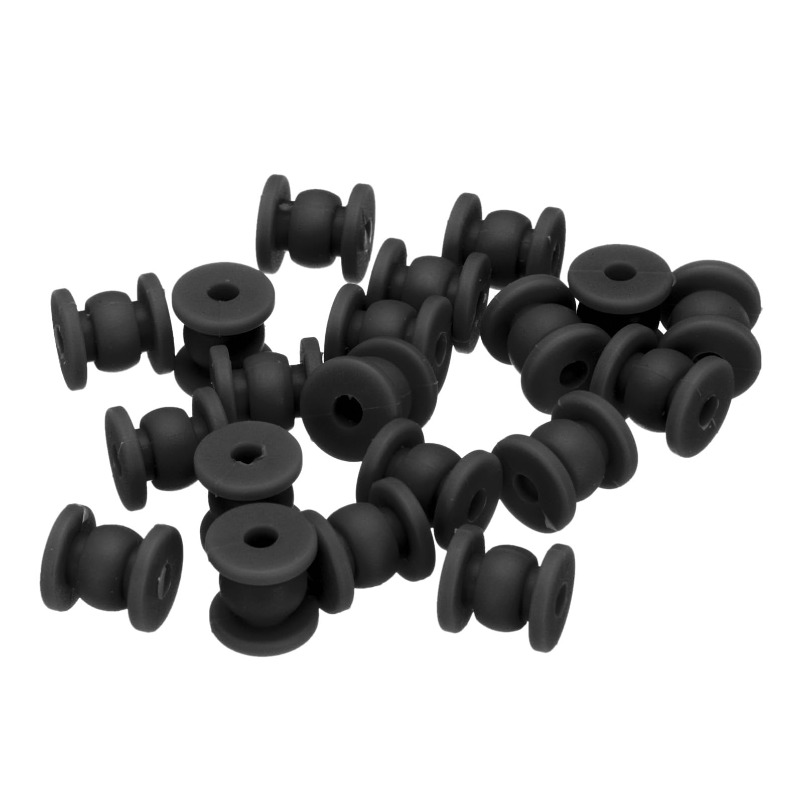 MECCANIXITY RC Anti Vibration Rubber Balls RC Rubber Damper Balls for RC F4 F7 Flight Controller Gimbal M4x12mm Shock Absorption Balls,RC Models DIY Drone Accessories(Black),Pack of 20